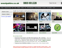 Tablet Screenshot of eventpahire.co.uk